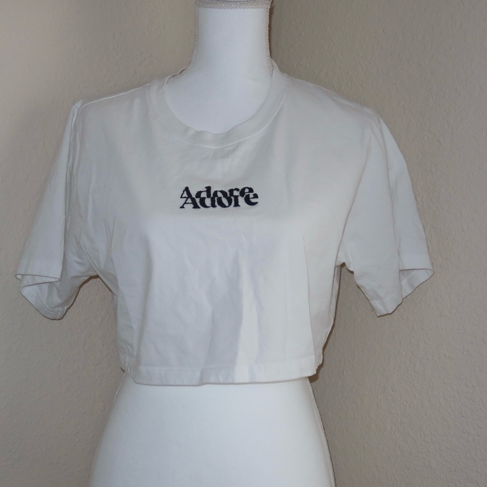 Adore Classic White Crop Top